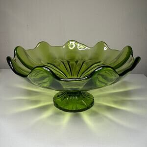 Vintage LE Smith Simplicity Green Dish